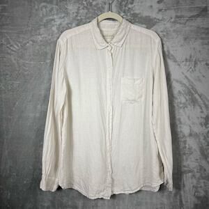 Velvet by‎ Jenny Graham Linen Button up Shirt Womens Medium